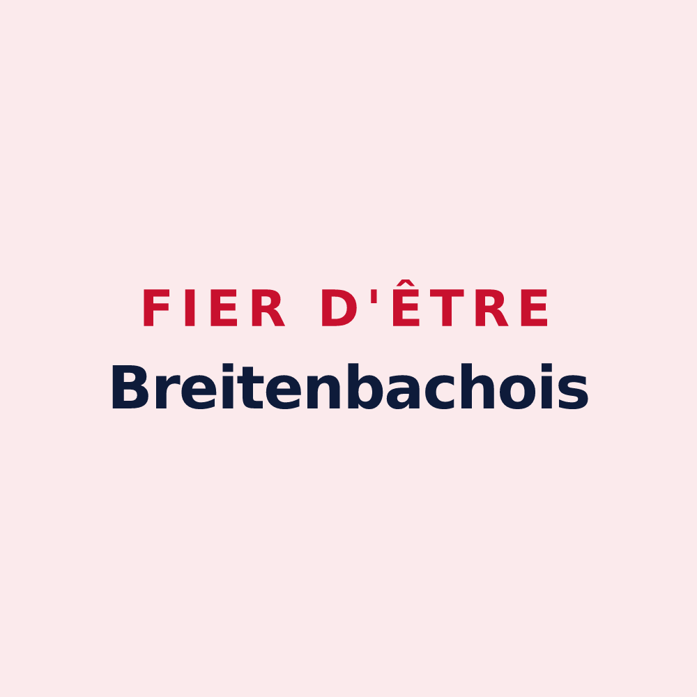 Magnet « Fier d'être Breitenbachois » — design pour Breitenbach