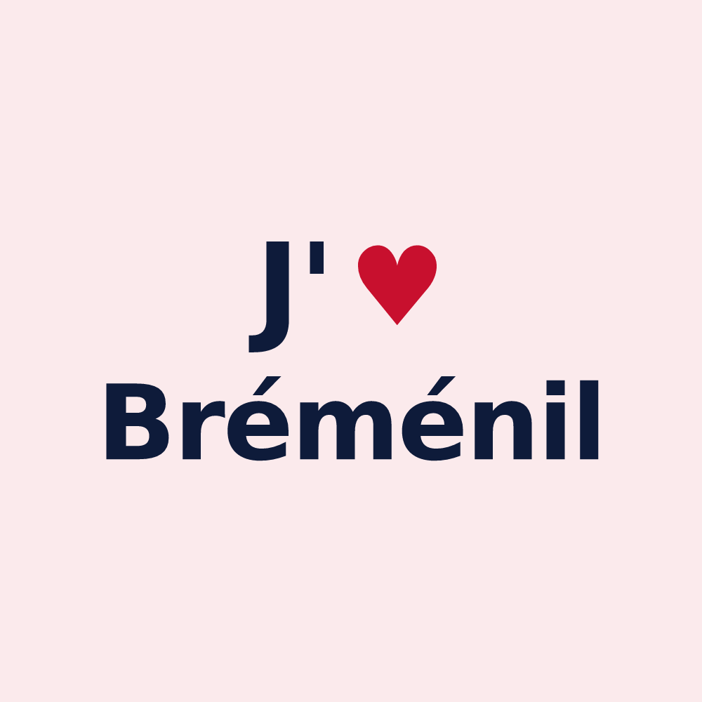 Magnet personnalisé Bréménil — design J'aime Bréménil