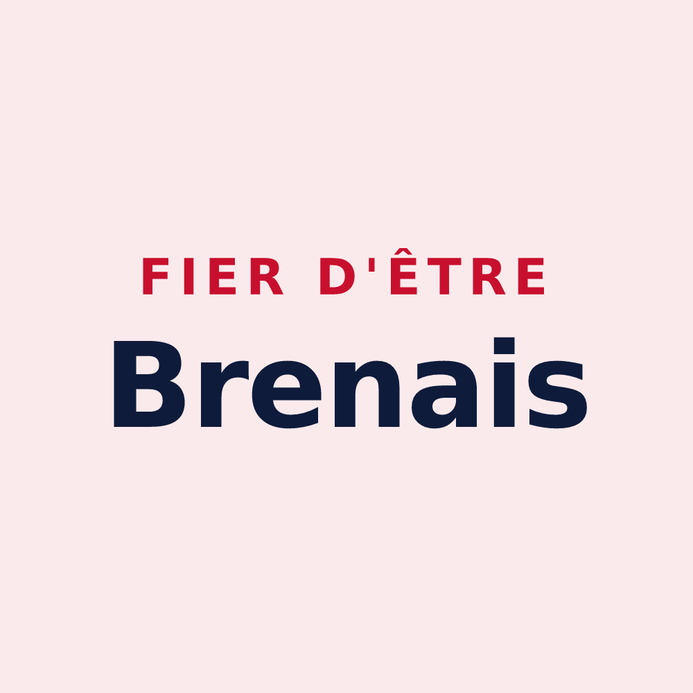 Magnet « Fier d'être Brenais » — design pour Brenas
