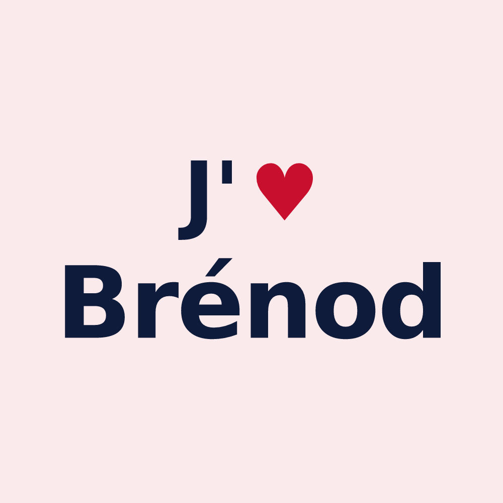 Magnet personnalisé Brénod — design J'aime Brénod