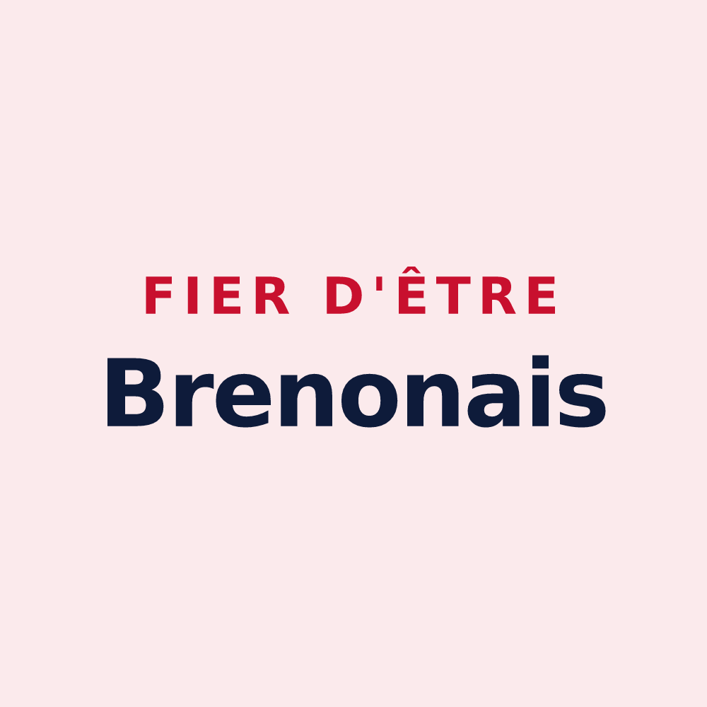 Magnet « Fier d'être Brenonais » — design pour Brenon