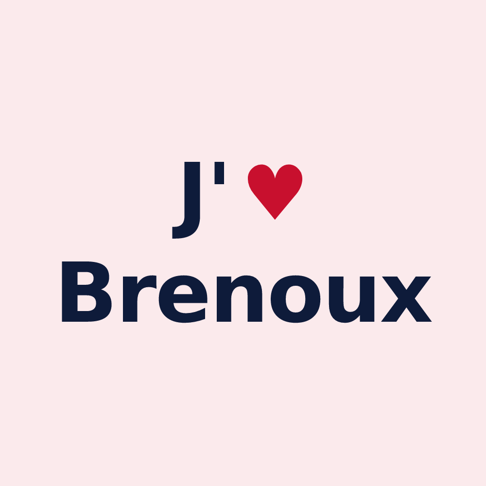 Magnet personnalisé Brenoux — design J'aime Brenoux