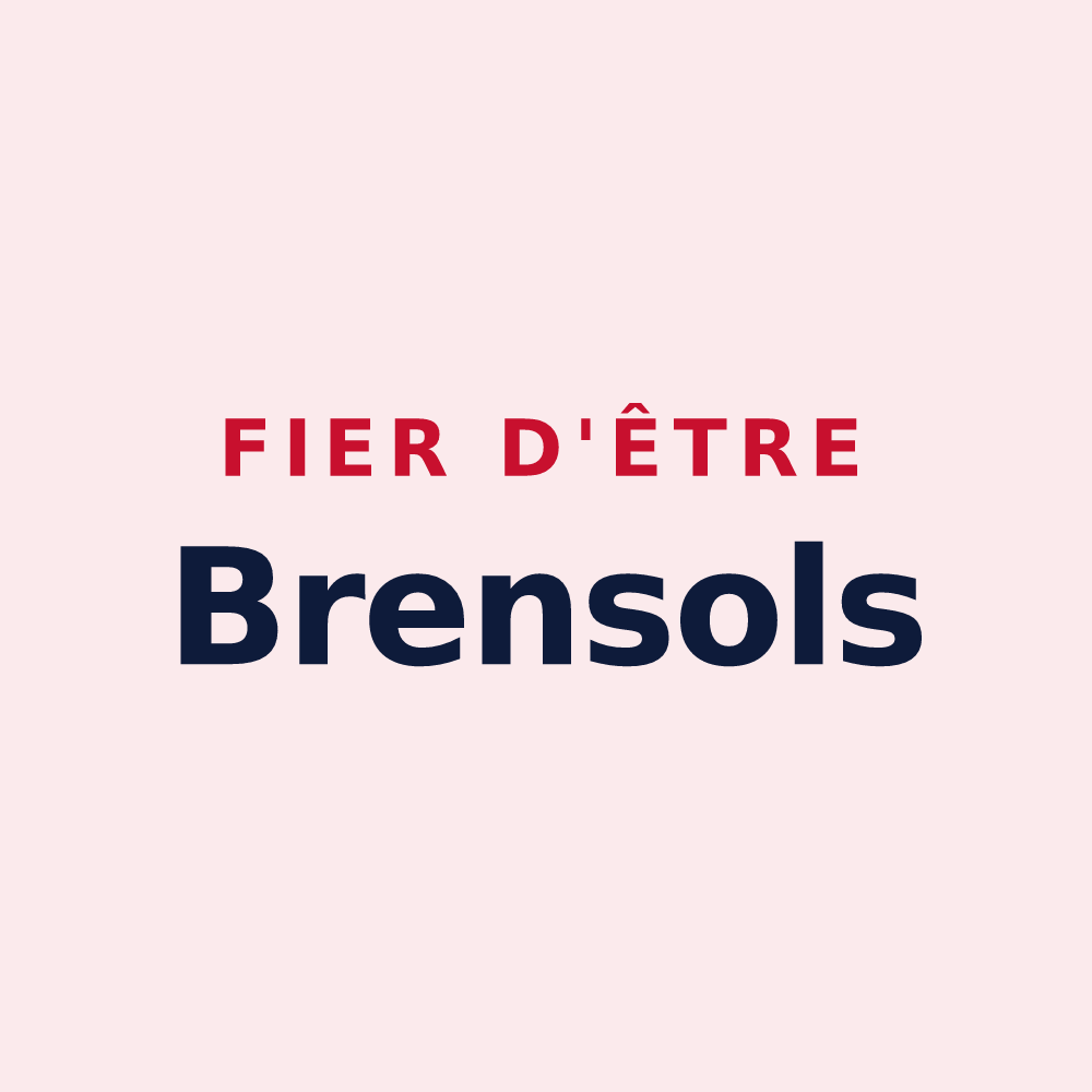 Magnet « Fier d'être Brensols » — design pour Brens