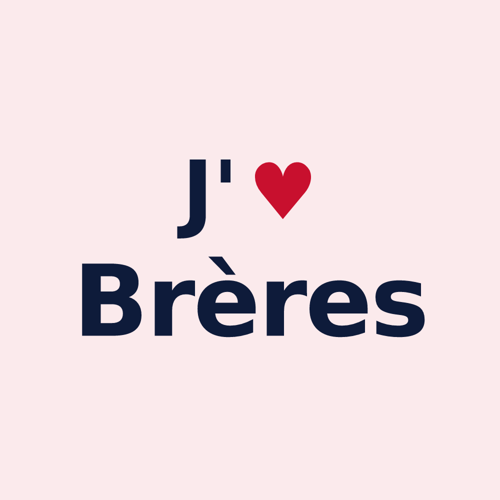 Magnet personnalisé Brères — design J'aime Brères
