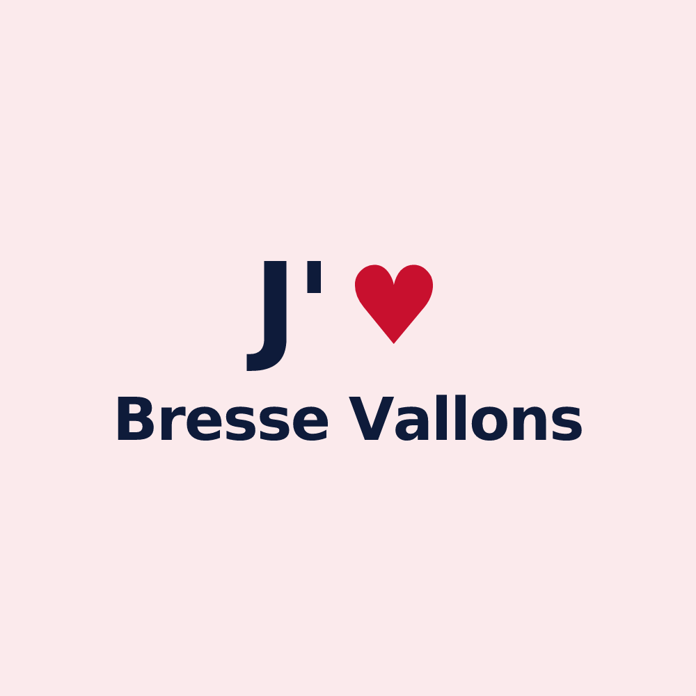 Magnet personnalisé Bresse Vallons — design J'aime Bresse Vallons