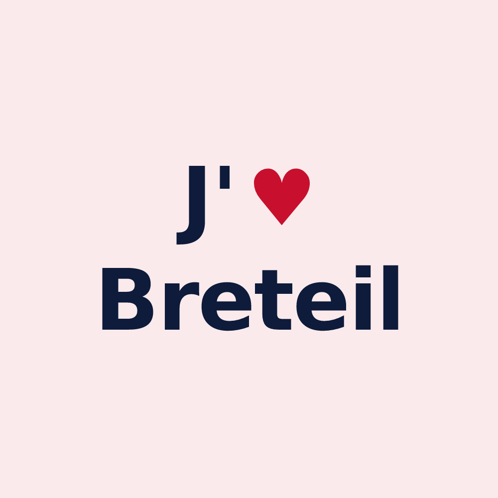 Magnet personnalisé Breteil — design J'aime Breteil