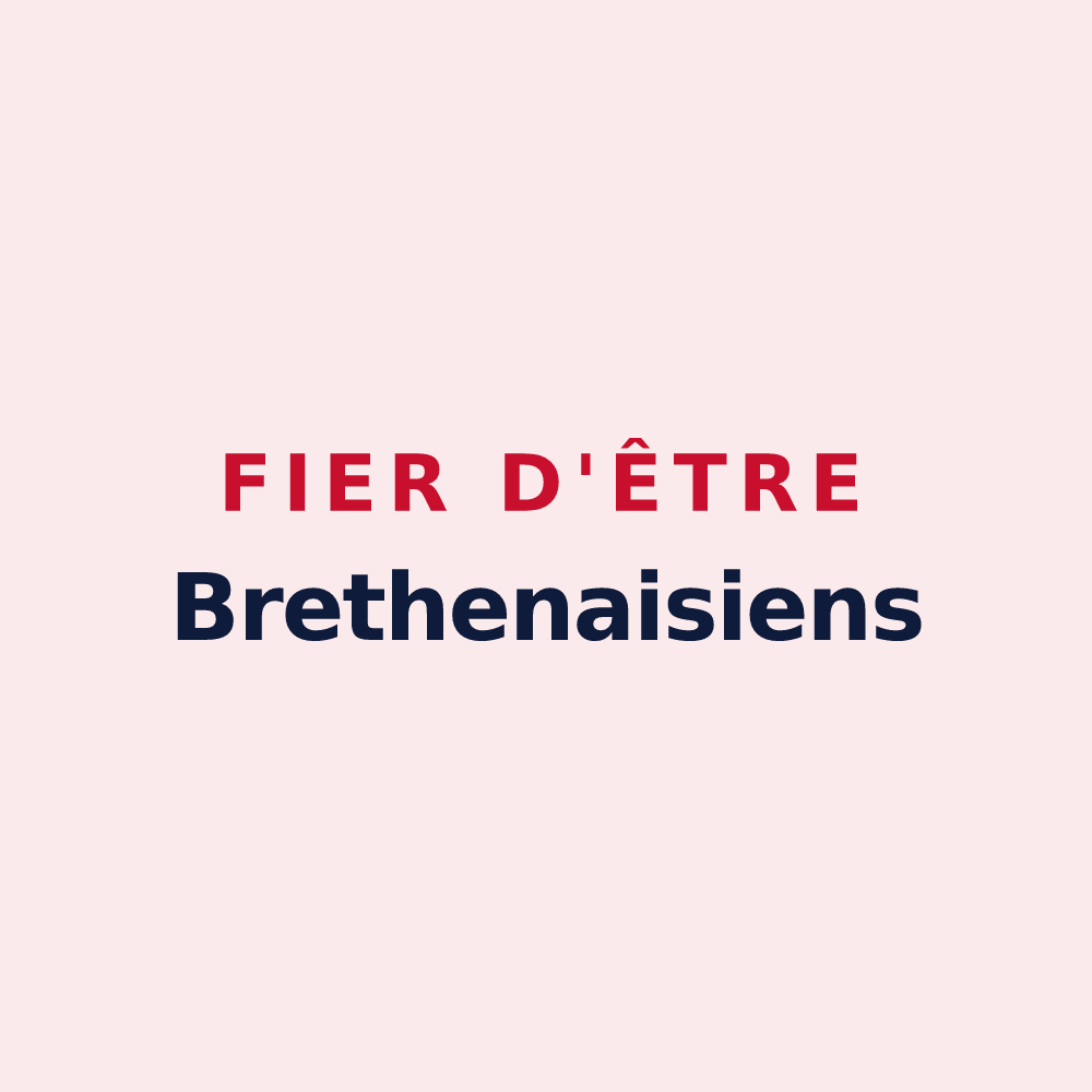 Magnet « Fier d'être Brethenaisiens » — design pour Brethenay