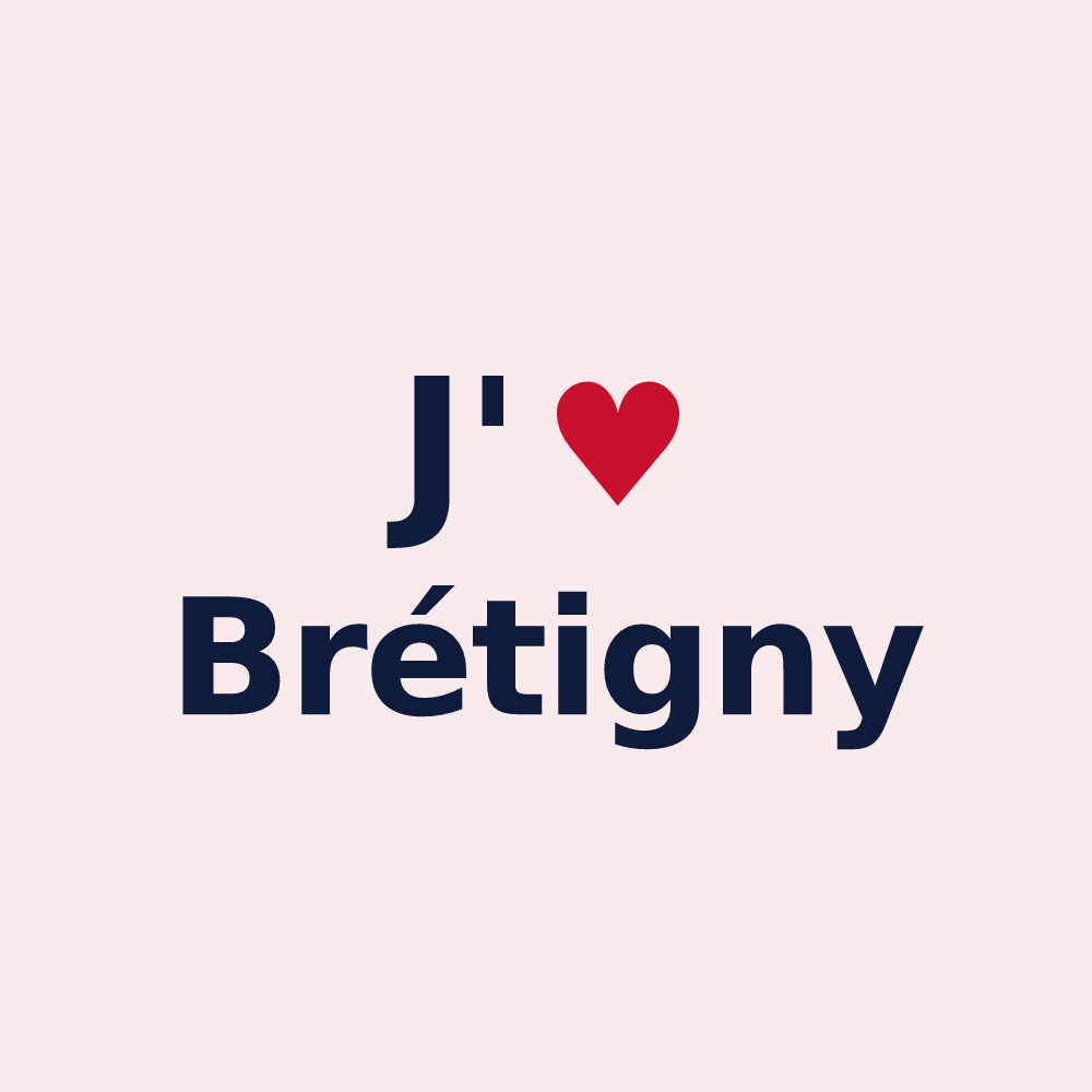 Magnet personnalisé Brétigny — design J'aime Brétigny