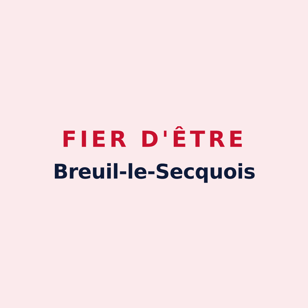 Magnet « Fier d'être Breuil-le-Secquois » — design pour Breuil-le-Sec