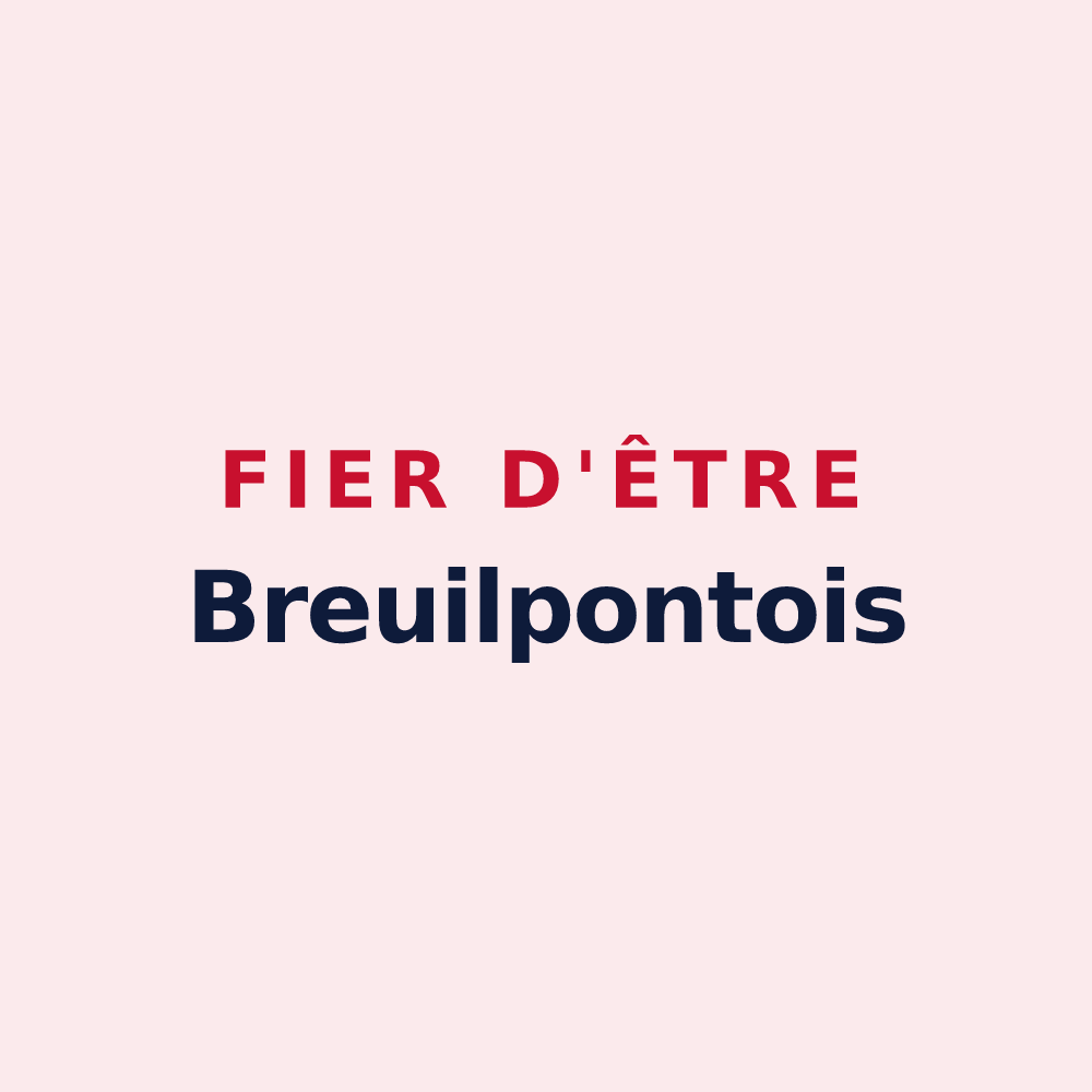 Magnet « Fier d'être Breuilpontois » — design pour Breuilpont