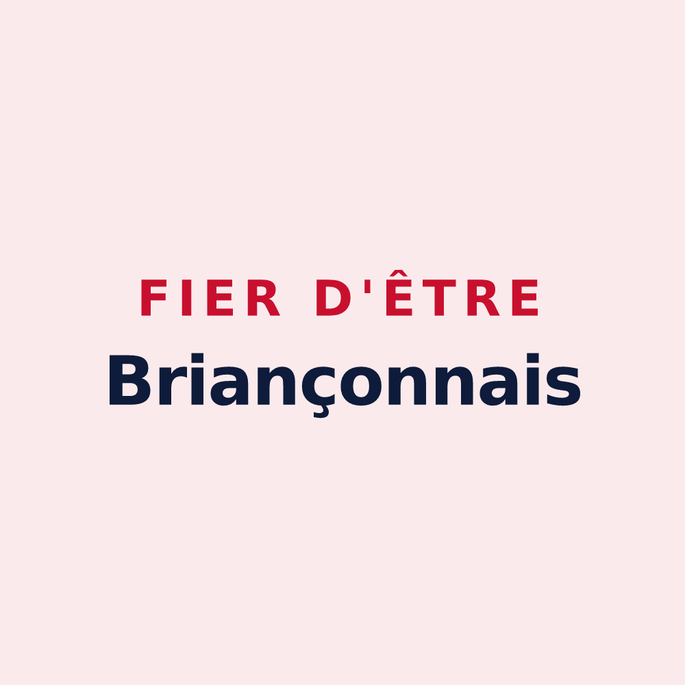 Magnet « Fier d'être Briançonnais » — design pour Briançon