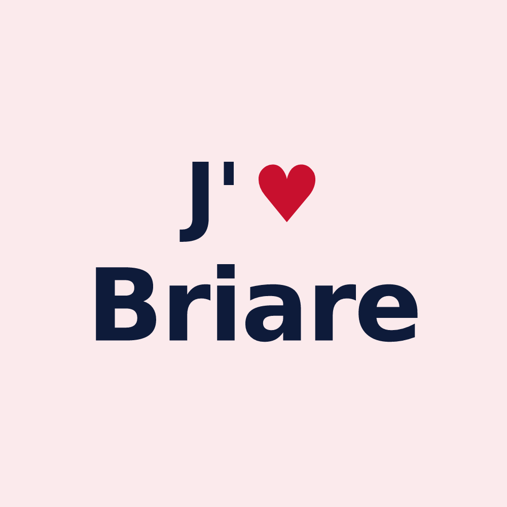 Magnet personnalisé Briare — design J'aime Briare