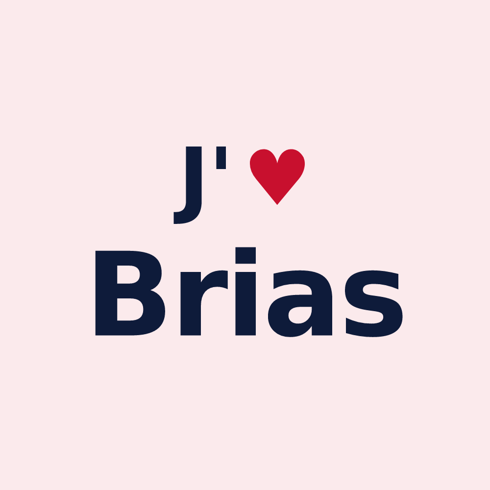 Magnet personnalisé Brias — design J'aime Brias
