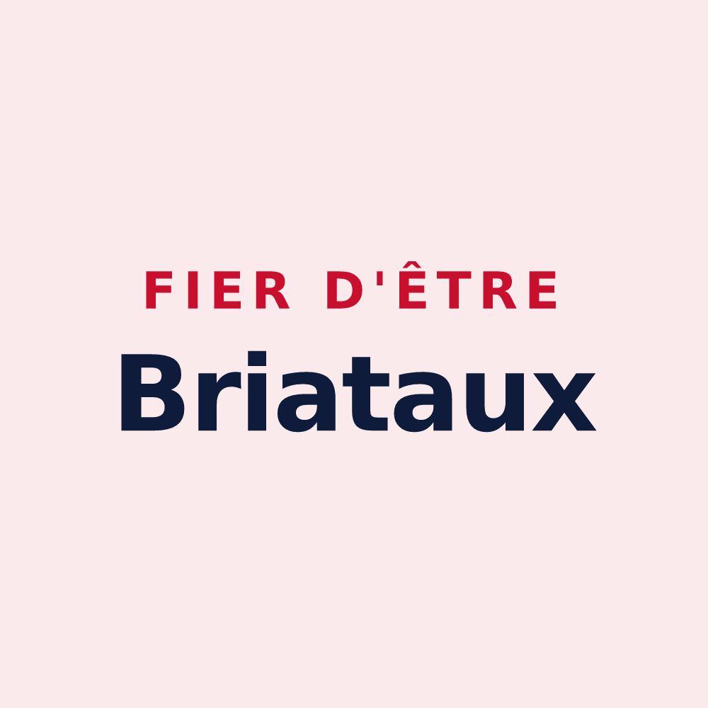 Magnet « Fier d'être Briataux » — design pour Brié-et-Angonnes