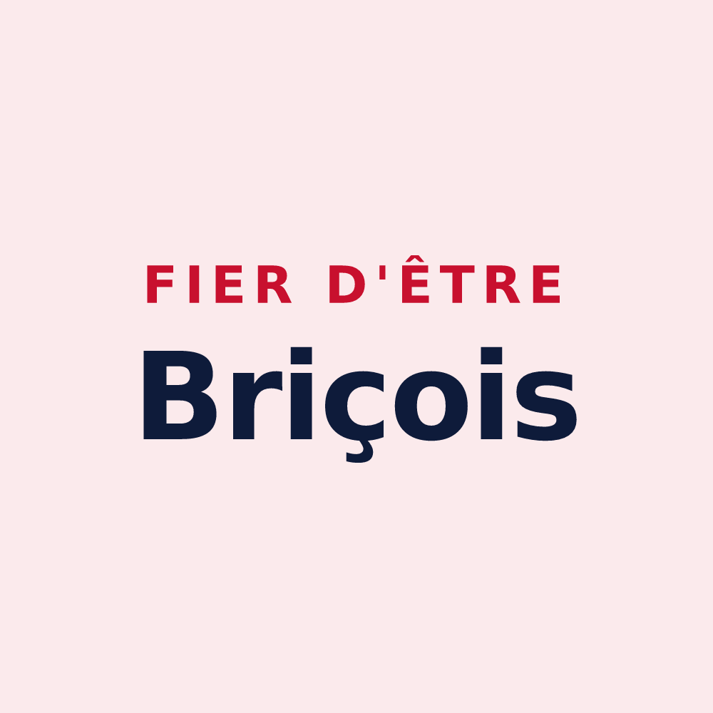 Magnet « Fier d'être Briçois » — design pour Brie-sous-Archiac
