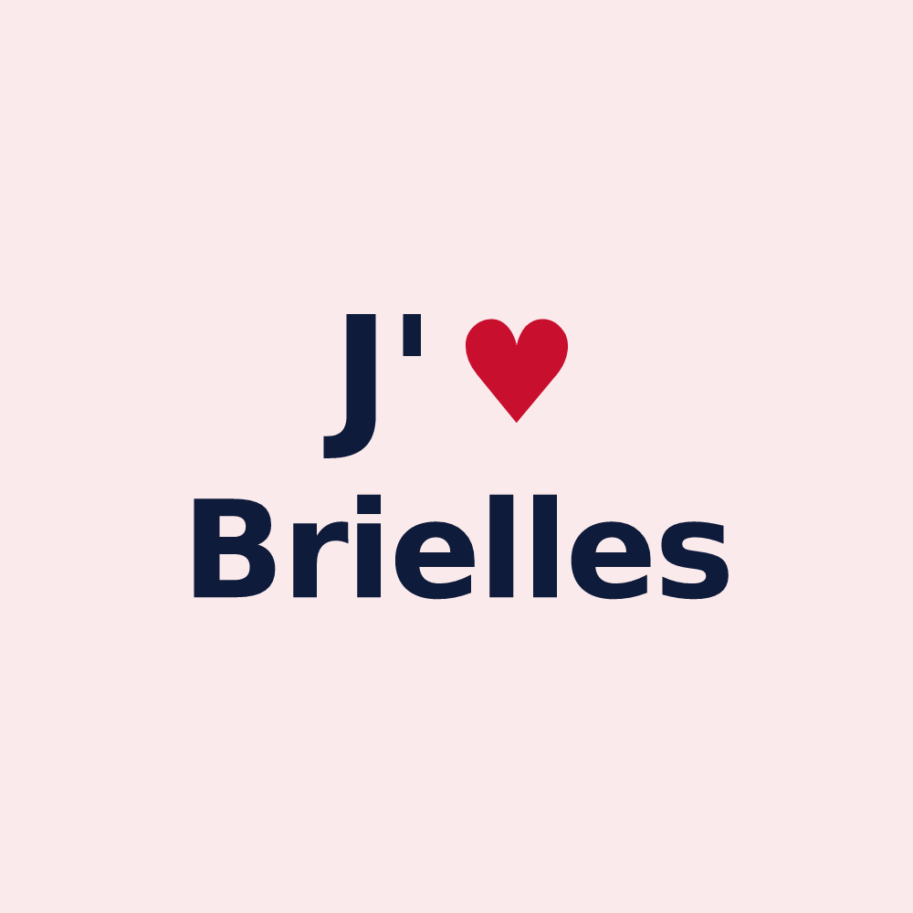 Magnet personnalisé Brielles — design J'aime Brielles