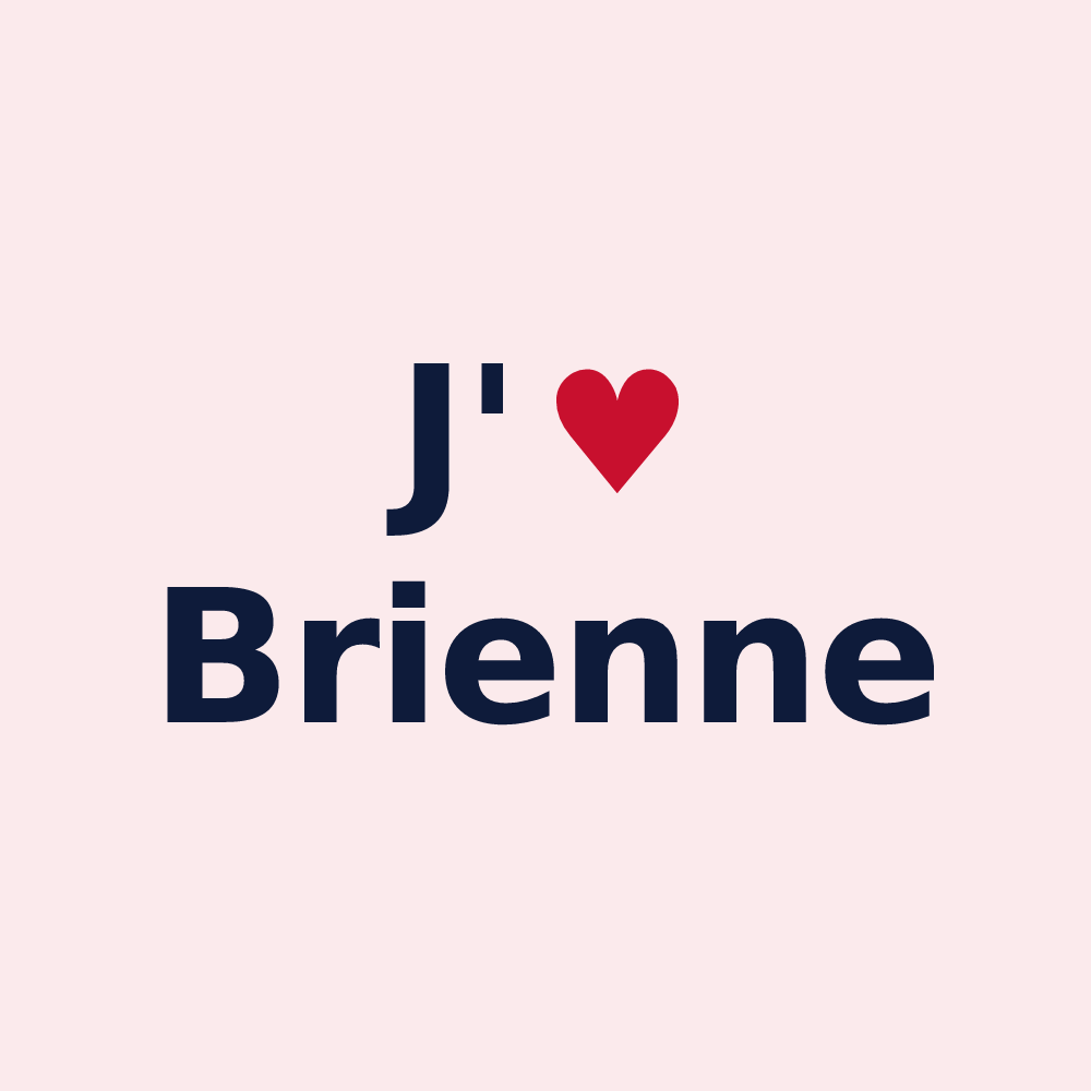 Magnet personnalisé Brienne — design J'aime Brienne