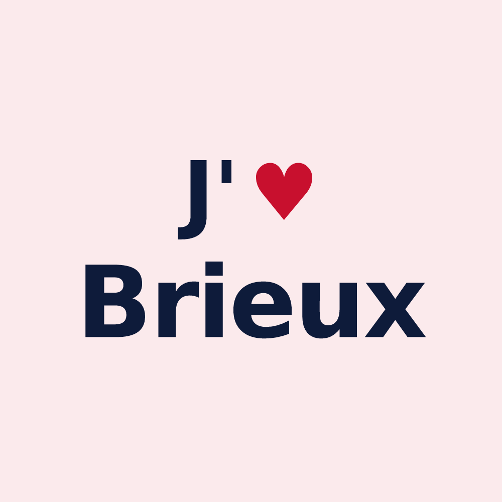 Magnet personnalisé Brieux — design J'aime Brieux
