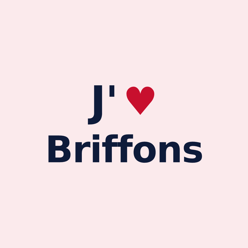 Magnet personnalisé Briffons — design J'aime Briffons