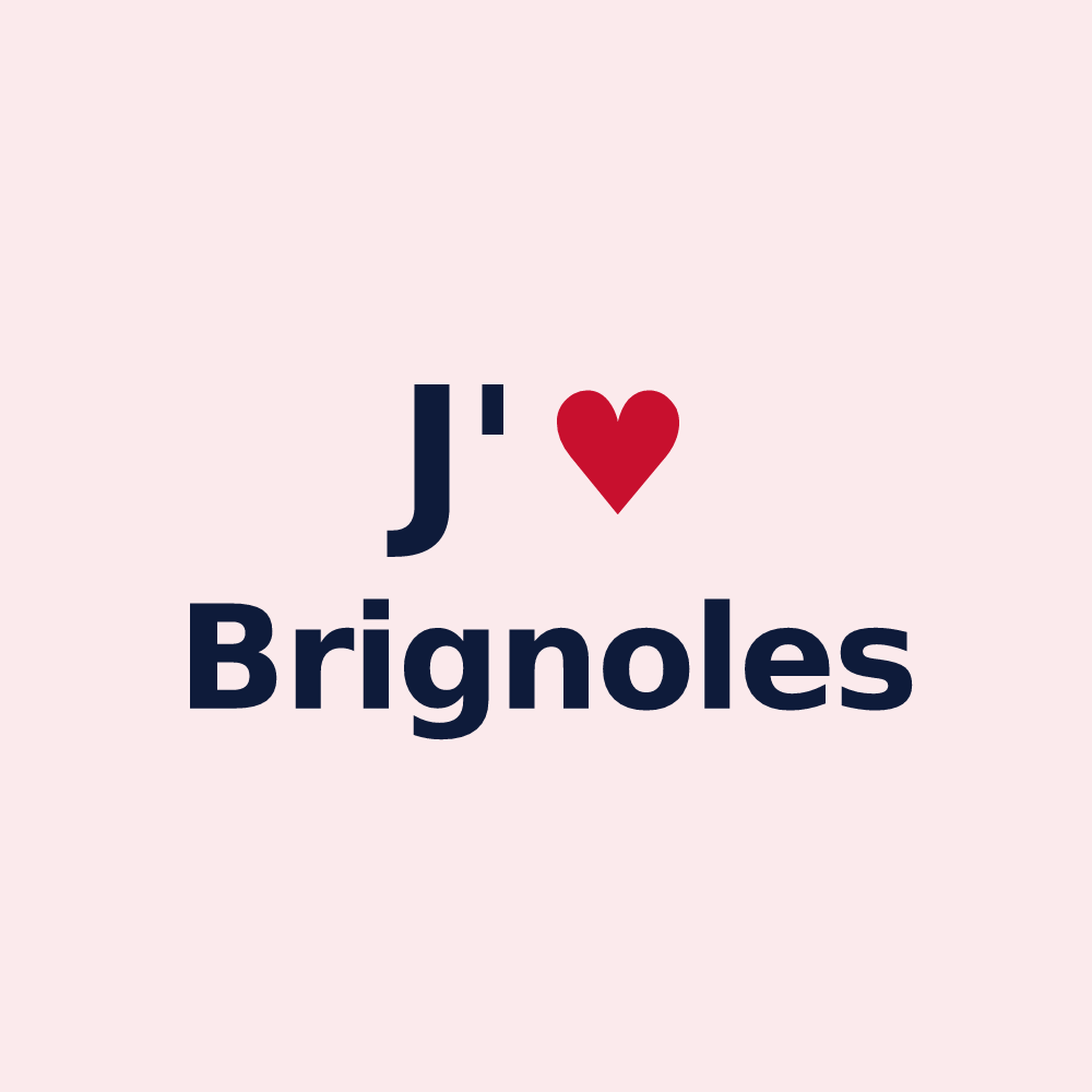 Magnet personnalisé Brignoles — design J'aime Brignoles
