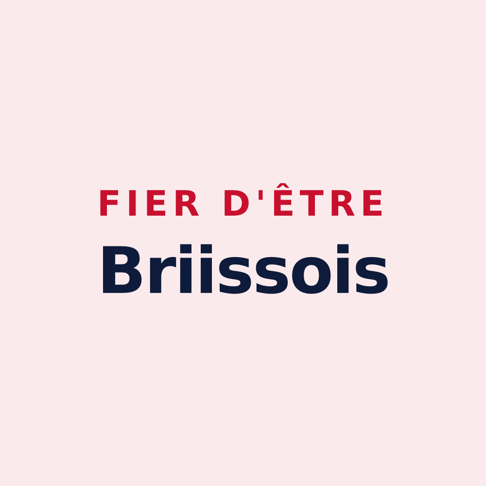 Magnet « Fier d'être Briissois » — design pour Briis-sous-Forges