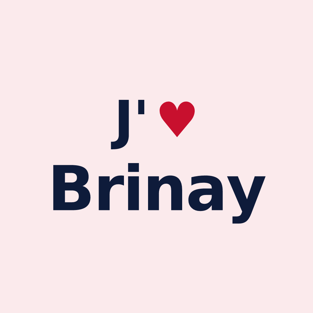 Magnet personnalisé Brinay — design J'aime Brinay