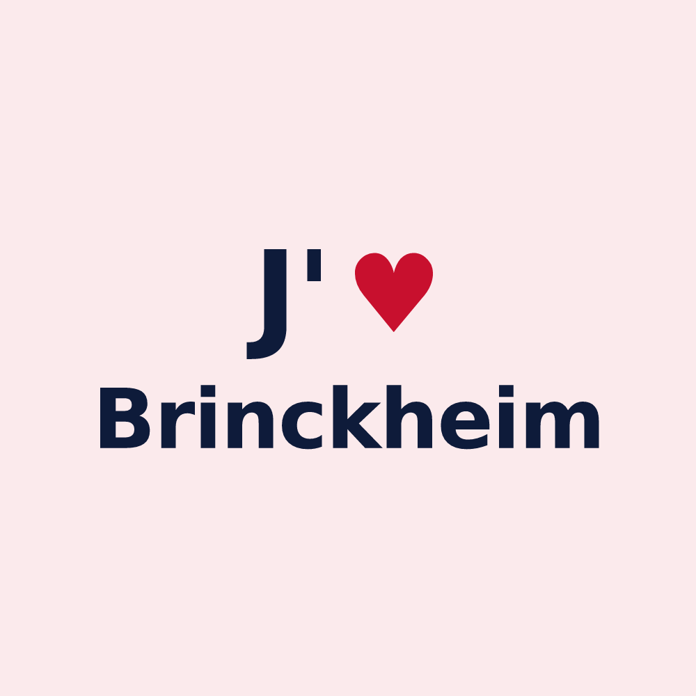 Magnet personnalisé Brinckheim — design J'aime Brinckheim