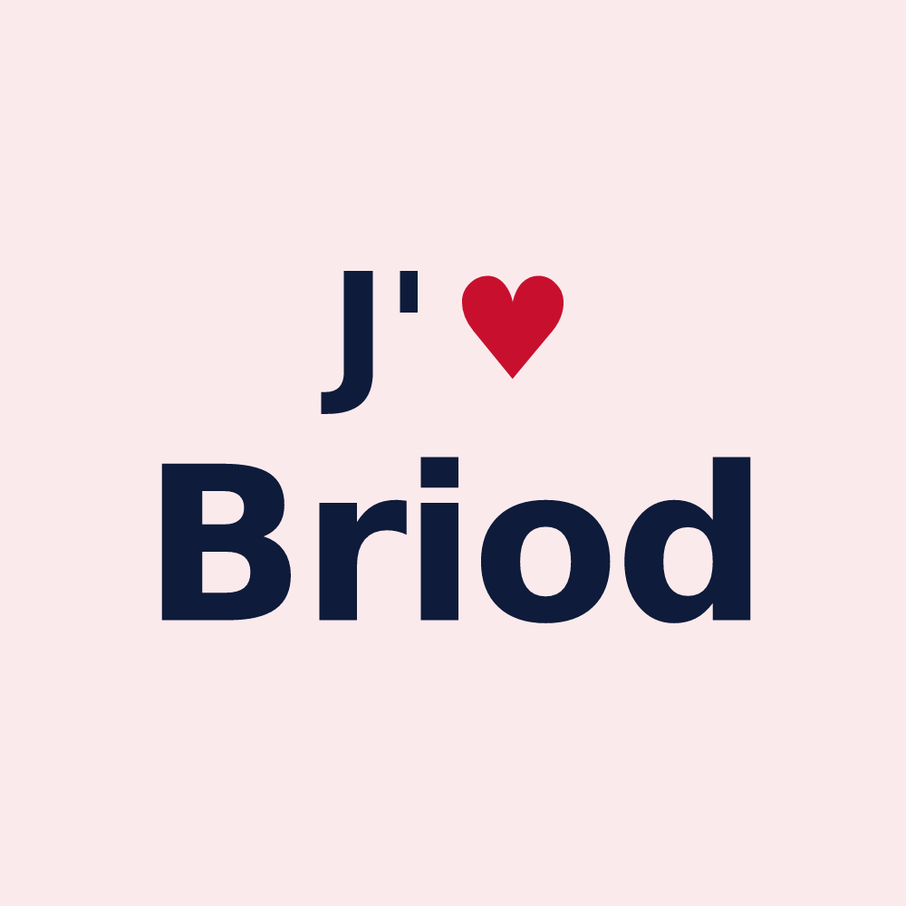 Magnet personnalisé Briod — design J'aime Briod