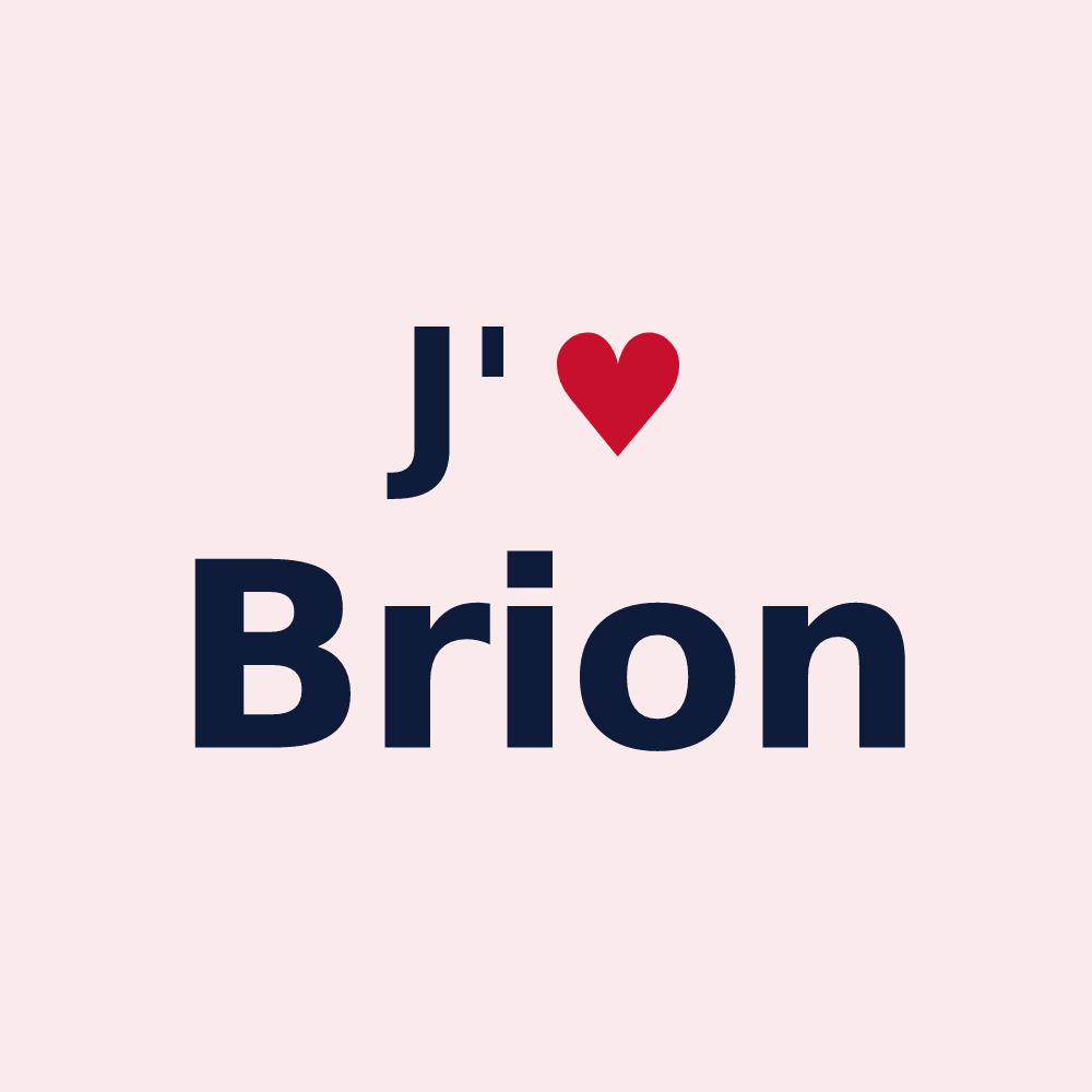Magnet personnalisé Brion — design J'aime Brion
