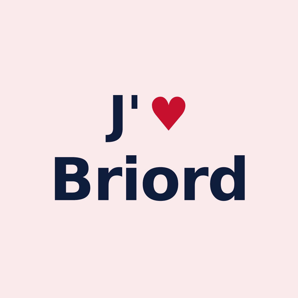 Magnet personnalisé Briord — design J'aime Briord