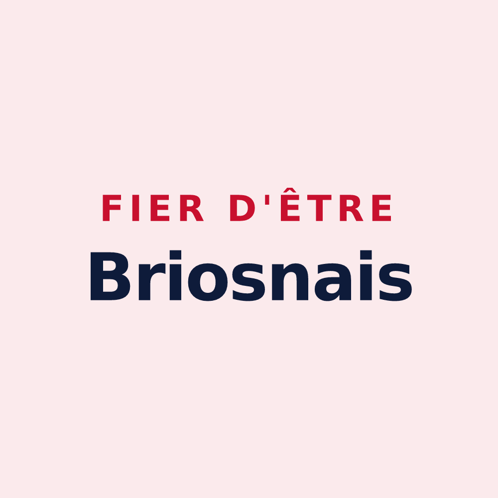 Magnet « Fier d'être Briosnais » — design pour Briosne-lès-Sables