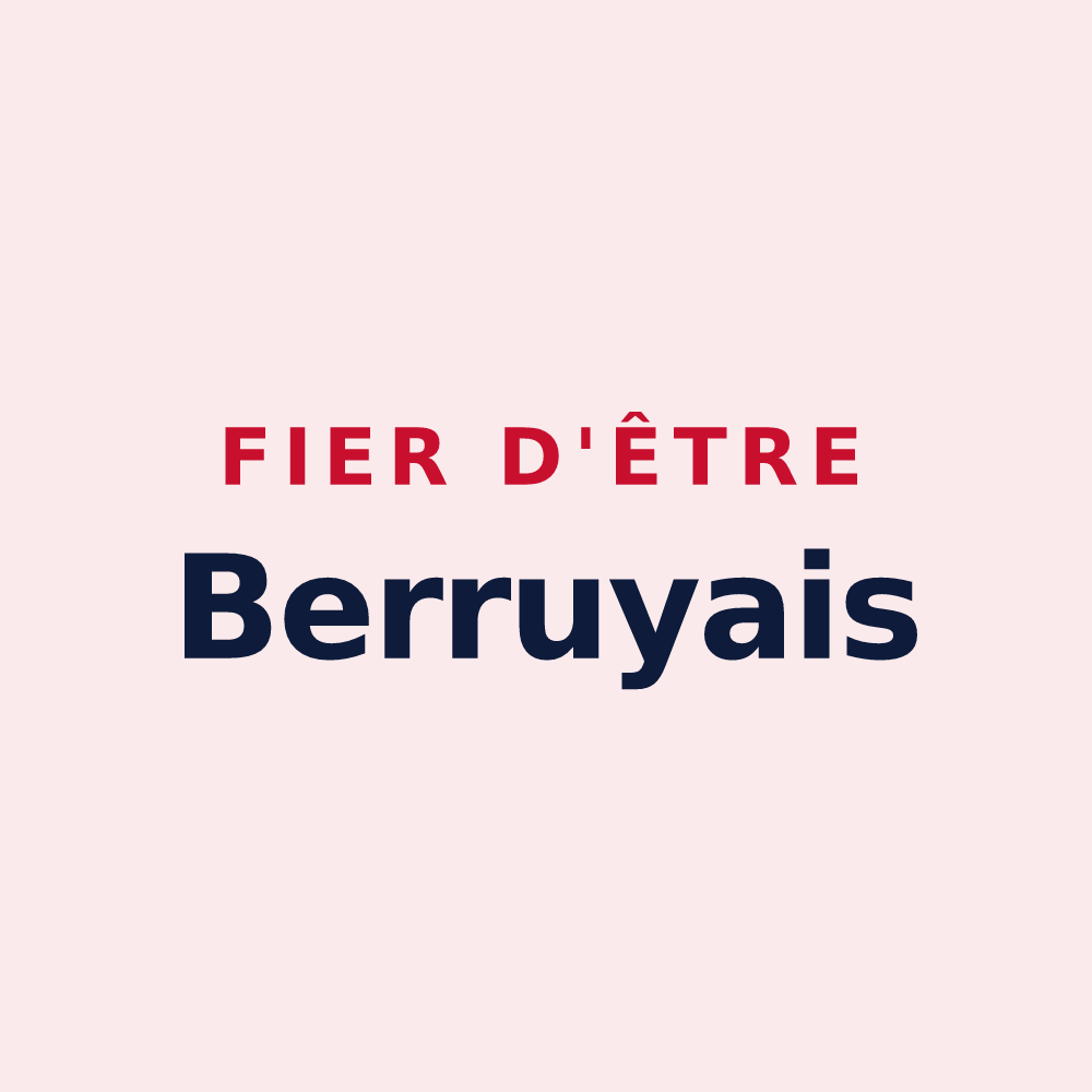 Magnet « Fier d'être Berruyais » — design pour Briou