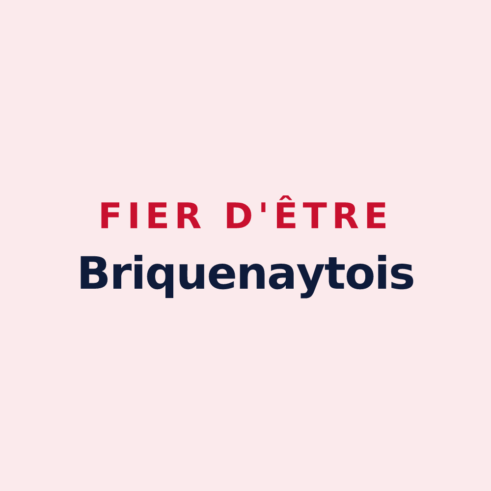 Magnet « Fier d'être Briquenaytois » — design pour Briquenay