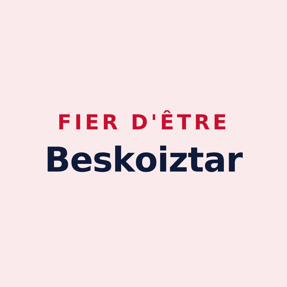 Magnet « Fier d'être Beskoiztar » — design pour Briscous