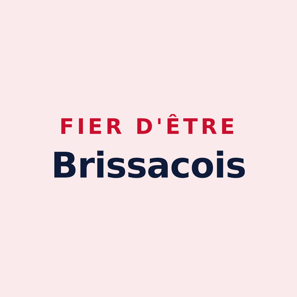 Magnet « Fier d'être Brissacois » — design pour Brissac Loire Aubance