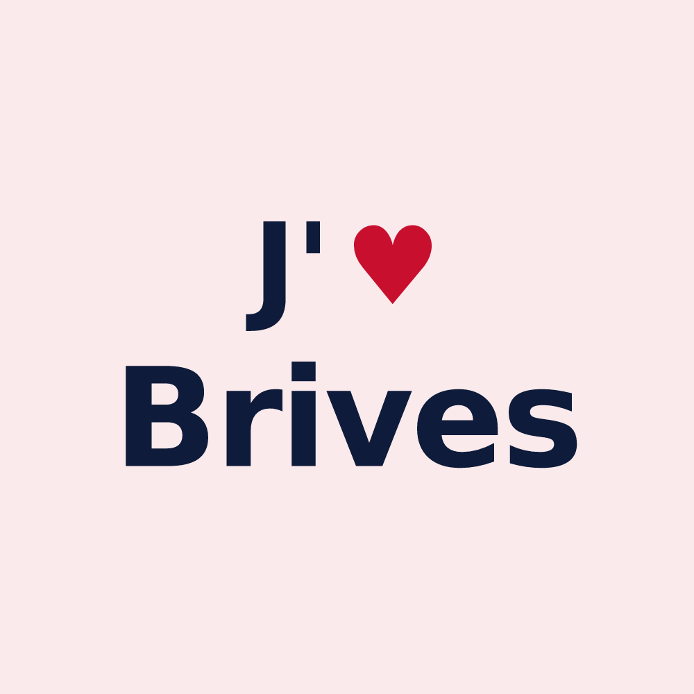 Magnet personnalisé Brives — design J'aime Brives