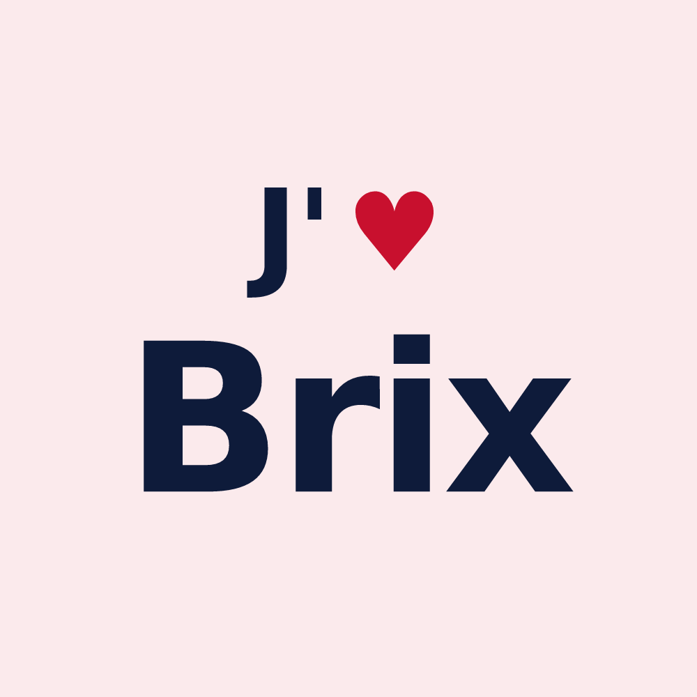 Magnet personnalisé Brix — design J'aime Brix