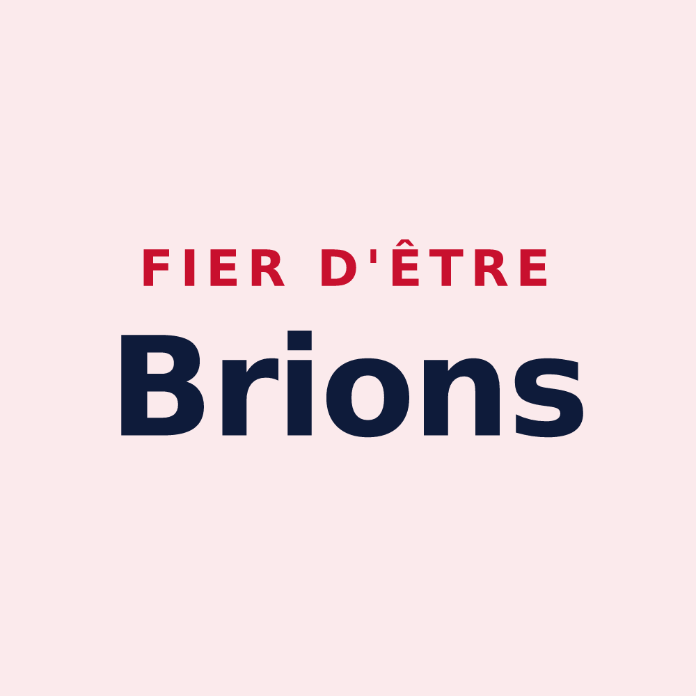 Magnet « Fier d'être Brions » — design pour Brix