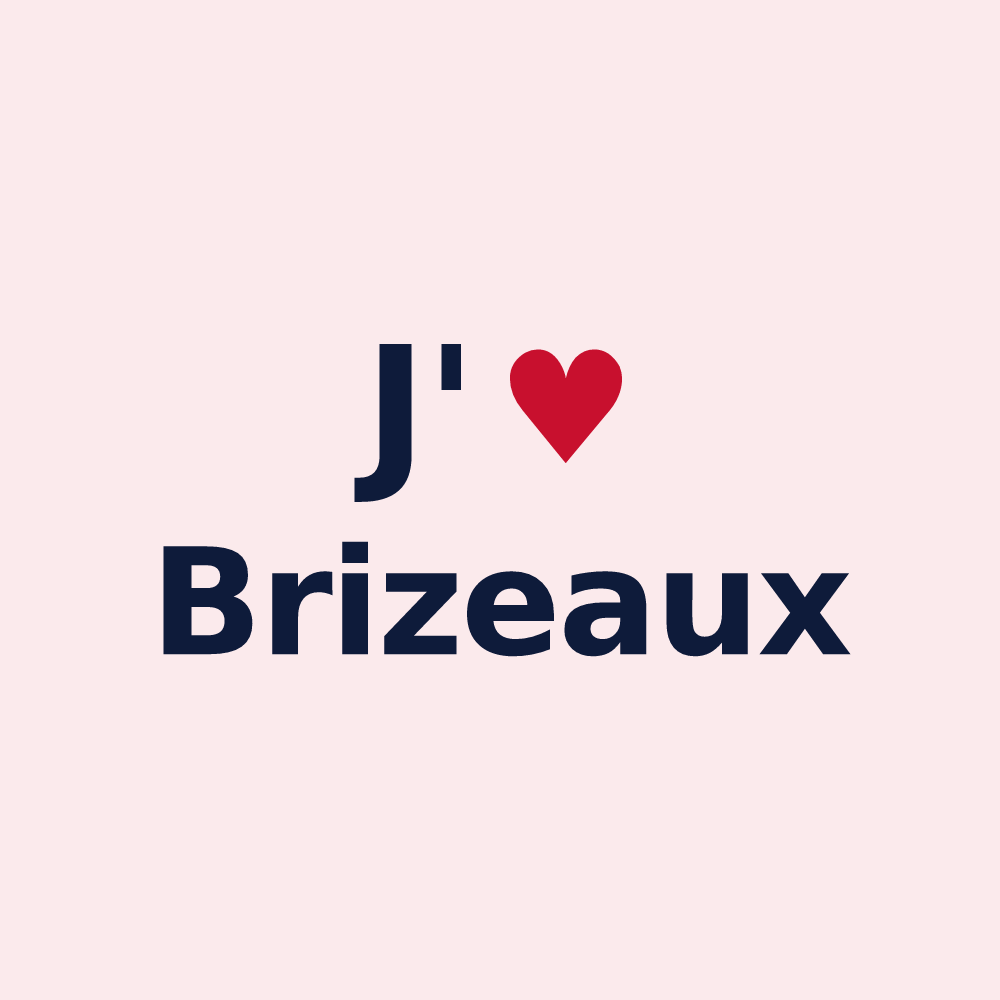 Magnet personnalisé Brizeaux — design J'aime Brizeaux