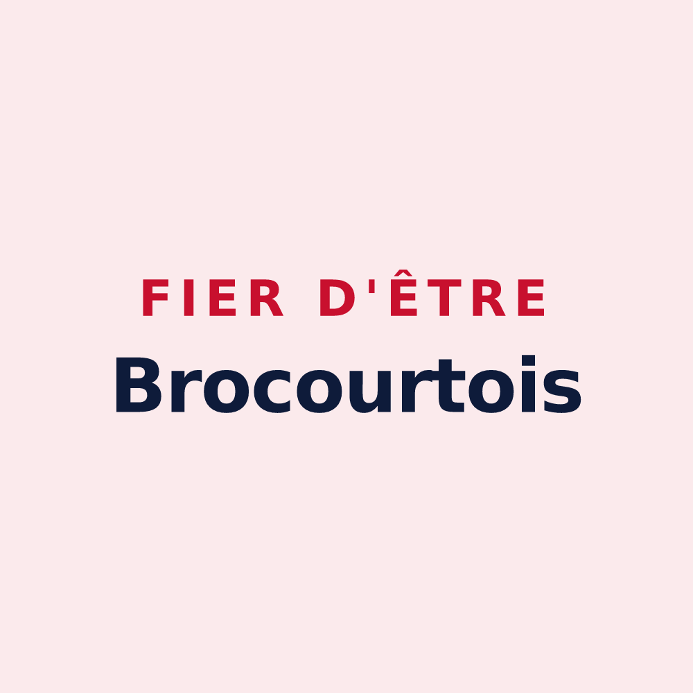 Magnet « Fier d'être Brocourtois » — design pour Brocourt-en-Argonne