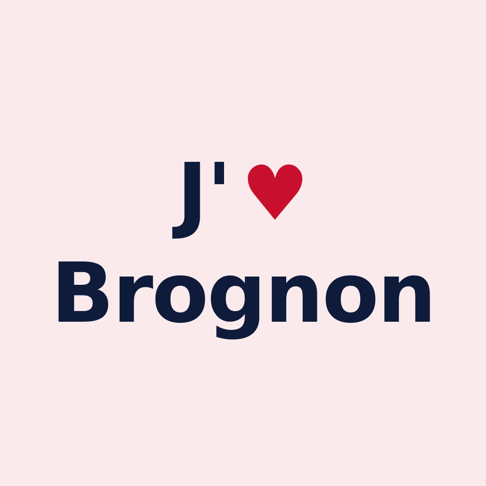 Magnet personnalisé Brognon — design J'aime Brognon