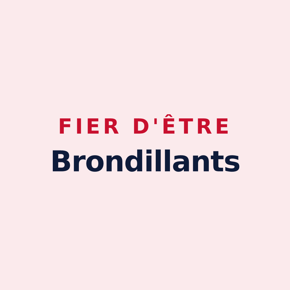 Magnet « Fier d'être Brondillants » — design pour Bron