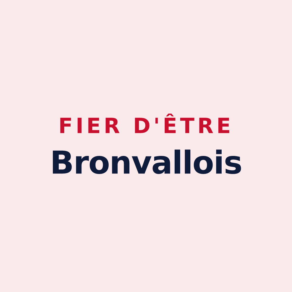 Magnet « Fier d'être Bronvallois » — design pour Bronvaux