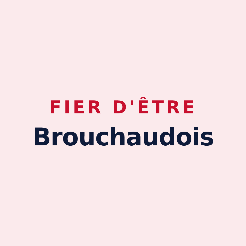 Magnet « Fier d'être Brouchaudois » — design pour Brouchaud