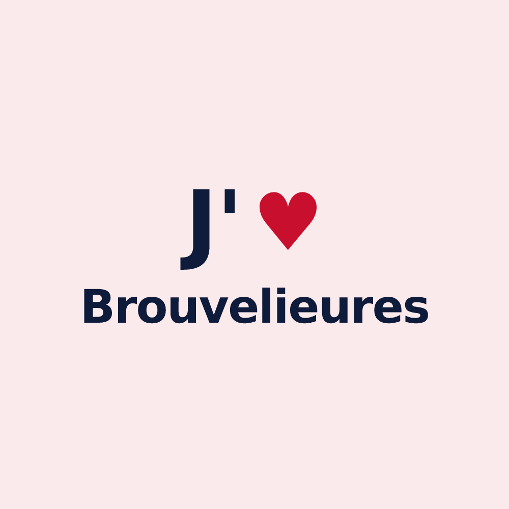 Magnet personnalisé Brouvelieures — design J'aime Brouvelieures