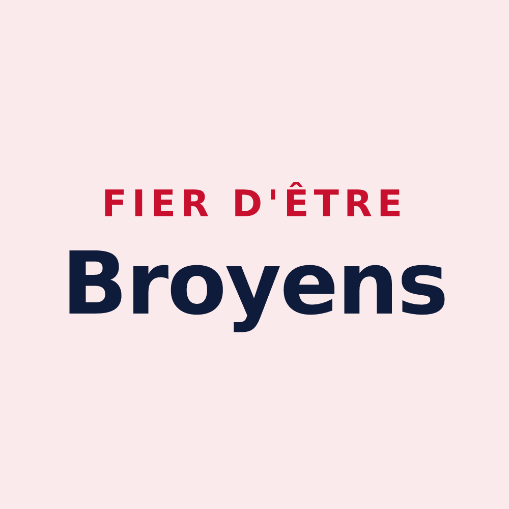 Magnet « Fier d'être Broyens » — design pour Broyes
