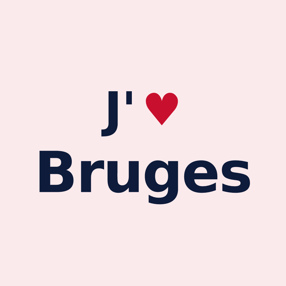 Magnet personnalisé Bruges — design J'aime Bruges
