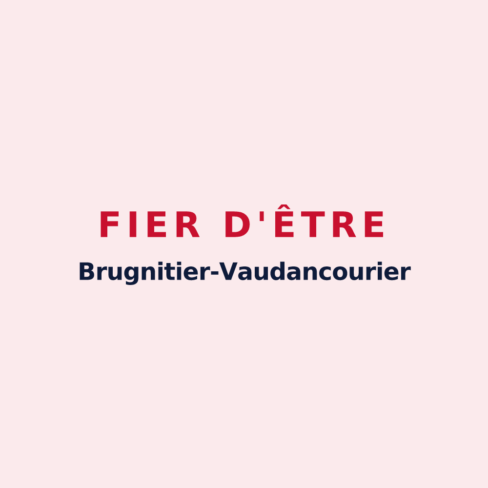 Magnet « Fier d'être Brugnitier-Vaudancourier » — design pour Brugny-Vaudancourt