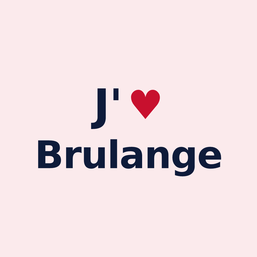 Magnet personnalisé Brulange — design J'aime Brulange