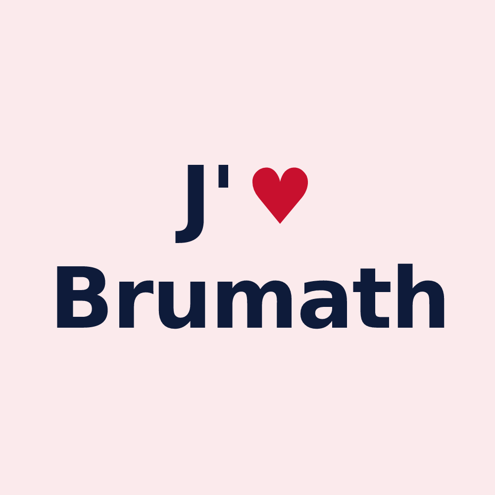 Magnet personnalisé Brumath — design J'aime Brumath